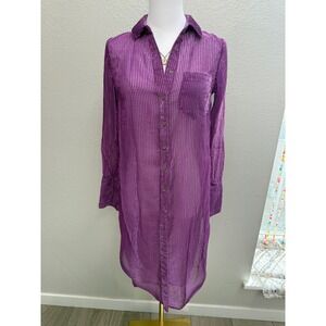 Akemi + Kin Anthropologie Purple Tunic Top size XS
